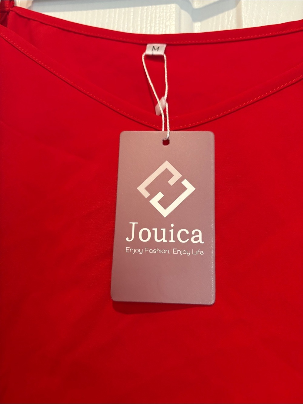 NWT Jouica red camisole off the shoulders top Medium - Picture 3 of 6